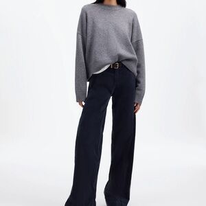 Madewell Superwide-Leg Pants in Velvet - Deep indigo